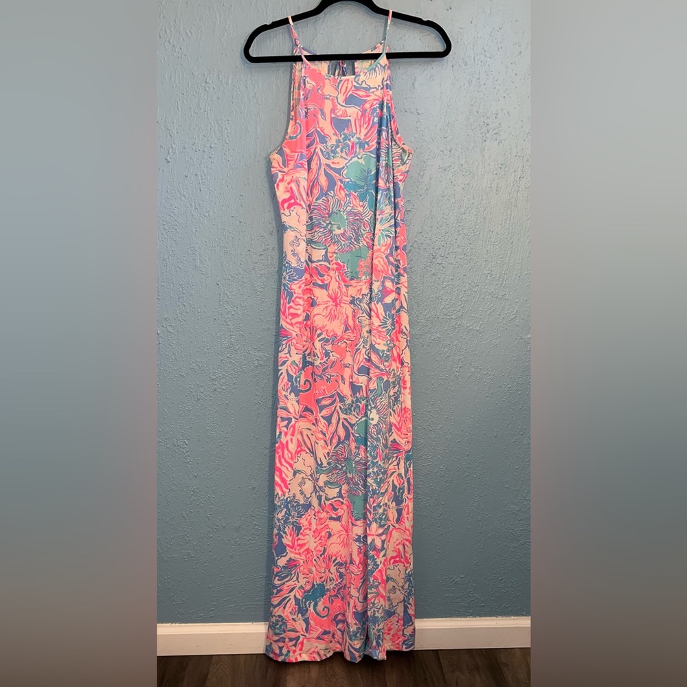 Lilly Pulitzer Margot Maxi in Blue Perri Viva La Lilly